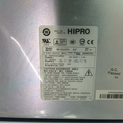 Atm Parts Hipro HP-U355FF3 LF Power Supply Input 100-240 VAC Output 5VDC 12VDC 24 5V